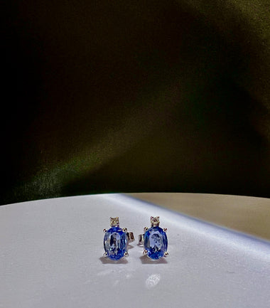 Orecchini zaffiri e brillanti
