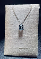 Girocollo acquamarina e brillanti